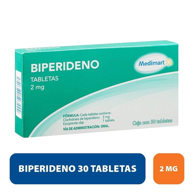Biperideno Medimart 2 mg 30 tabletas