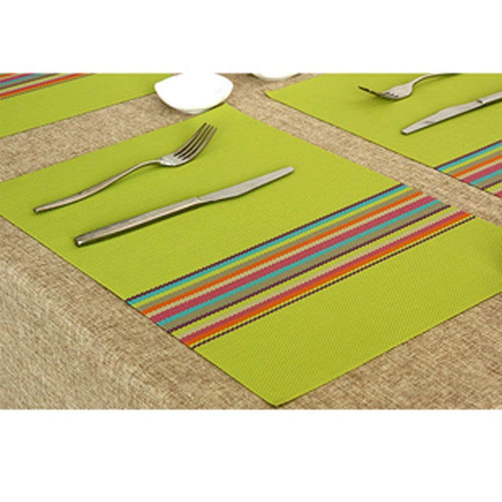 Services for You 2Piece PVC Dining Strips Adiabatic Table Mat