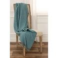thumbnail image 5 of HomeRoots 518784 Teal & Blue Knitted 100 Percent Cotton Throw Blanket, 5 of 8
