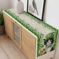 thumbnail image 4 of St. Patrick's Day Table Runner - 90 Inch Long, Kitchen Dining Table Runner Dresser Scarves, Vintage Cute Cat Beer Green Clovers Farmhouse Decor for Coffee Tables Wedding Party Banquet, 4 of 8