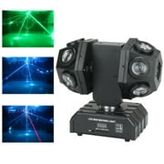 Moving Head Stage Disco Ball Part DJ Event Xmas Light Full-Color Moving Head Lights Football Lights KTV Hotels Large-Scale Performances Aquariums 4 In 1 10W Led*12Pcs Rg Bw