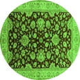 thumbnail image 1 of Ahgly Company Indoor Round Oriental Green Traditional Area Rugs, 8' Round, 1 of 4