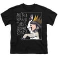 thumbnail image 2 of Where The Wild Things Are Roar Kids T Shirt (Medium) for Youth Toddler Boys and Girls, Black, 2 of 5