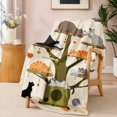 thumbnail image 2 of SPXUBZ Cute Cat Tree Flannel Fleece Blanket Animal Lover Throw Blanket Funny Pet Pattern Soft Cozy Blanket for Kids Bedroom Sofa 60"x50", 2 of 5