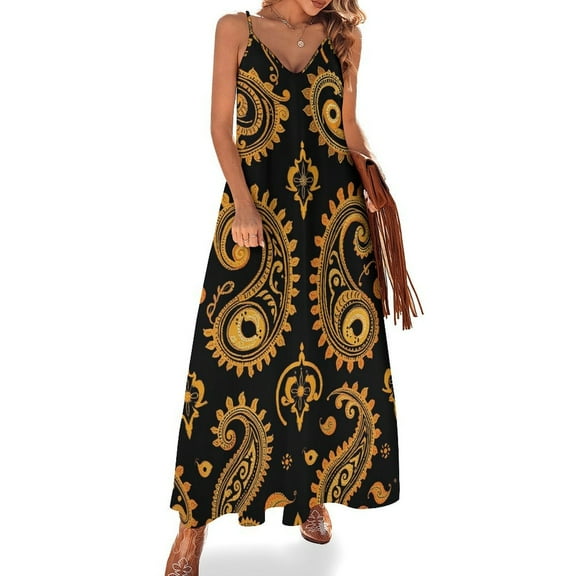 Paisley Sleeveless Dress Dresses Summer Elegant Dresses for Women Long Dress