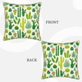 thumbnail image 3 of Kll Cactus Decorative Throw Pillow Covers Velvet Soft For Couch Sofa Bedroom Living Room Outdoor -18"X18", 3 of 8