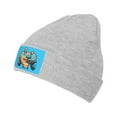 thumbnail image 2 of LNWH Knitted Acrylic Hat, Cartoon Game Controller Pattern Winter Beanie Hat for Cold Weather, Gray, 2 of 8