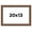 Berry, variant on 20x13 Frame Brown Solid Wood Picture Frame Width 0.75 Inches | Interior Frame Depth 0.5 Inches |