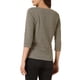 thumbnail image 3 of INSPIRAR CHIC Blusa de Cuello Barco de Cuadros de Manga 3/4 Houndstooth M Negro Caqui, 3 of 6