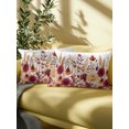 thumbnail image 5 of Outdoor Pillows Waterproof, Red Yellow Orange Fall Bedding Throw Pillows with Insert for Couch Sofa Bed, Autumn Floral Botanical Maple Leaf 12x20 Inch Pillowcases Decorative Patio Pillow Set of 2, 5 of 8