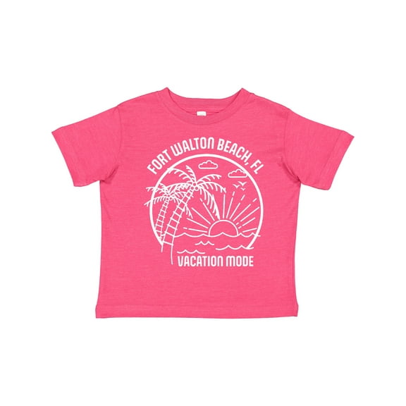 Inktastic Summer Vacation Mode Fort Walton Beach Florida Boys or Girls Toddler T-Shirt