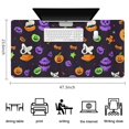 thumbnail image 5 of Long Mouse Pads for Desk,Cute Halloween Icons Pattern Desk Mats on Top Of Desks, Desk Mouse Pad Extra Large with 3mm Non-Slip Base and Stitched Edge for Gaming,Office,Work,Home 47.3"x23.6", 5 of 6