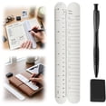 thumbnail image 2 of Wrist Notepad Set, LQIDESHIP Bracelet Notepad Memo for Daily Tasks Lists, Reusable Erasable Waterproof Slap Bracelets Notepad with Pen and Eraser, 2 of 9