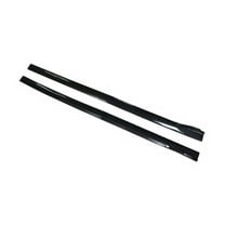 Kuntesetty 2x Generic Car Side Skirts Easy Installation Replacement High Performance Sturdy Black