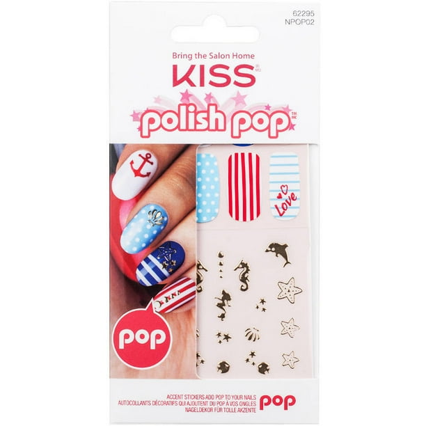 KISS Polish Pop Accent Stickers for Nails