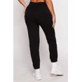 thumbnail image 3 of Womens Fleece Drawstring High Waist Joggers, 3 of 3