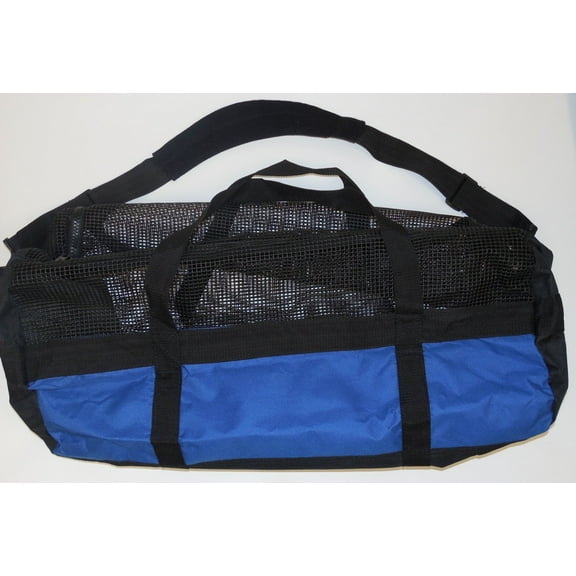 Marine Sports Rubber Coated Black Open Mesh with Cordura Large Bag 30 Inch x 20