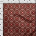 thumbnail image 3 of oneOone Polyester Spandex Brown Fabric Asian Ornamental Craft Projects Decor Fabric Printed By The Yard 56 Inch Wide, 3 of 4