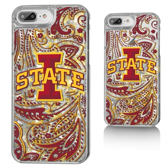 Iowa State Cyclones iPhone Glitter Paisley Design Case