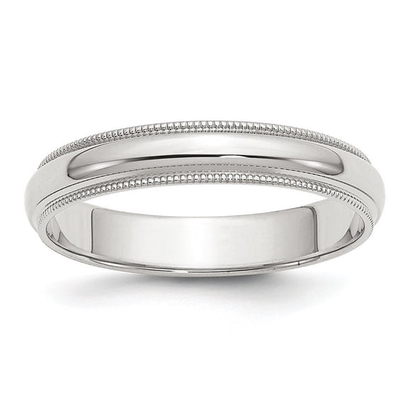 Sterling Silver 4mm Milgrain Band Ring - 3.7 Grams - Size 9.5