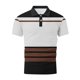 thumbnail image 5 of Blusa y camisa de manga corta con cuello vuelto para hombre, blusa deportiva informal con botones y estampado de rayas, blusa de manga corta con cuello vuelto para hombre, blusa de poliéster para homb, 5 of 5