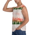 thumbnail image 3 of Fotbe Men's Hello Spring Print Men's Sleeveless Muscle Tank Tops Casual T-Shirts for Gym Workout Beach-Small, 3 of 8