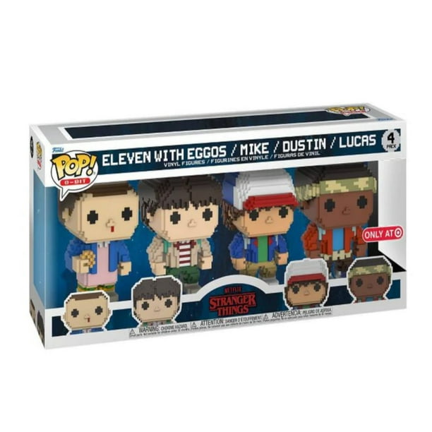 Funko Stranger Things POP! 8-Bit Eleven, Mike, Dustin & Lucas