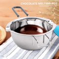 thumbnail image 2 of 2-pack Stainless Steel Double Boiler, Heat-resistant Handle For Chocolate, Butter, Cheese, Caramel, 2 of 4