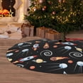 thumbnail image 6 of Sikiie Space Rocket 30-48 inches {designName} Print Christmas Tree Skirt Snowman Xmas Tree Skirt with Edge Christmas Decorations for Holiday Party30", 6 of 7