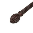thumbnail image 2 of Lumi Mix and Match Wood Bullet Finials in Ant. Mahogany for 1-3/8 in. dia. wood rod pole (2-Pack), 2 of 3