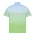 thumbnail image 5 of COSFO Collared Mens Shirts Short Sleeve Gradient Casual Pullover Button Loose Tee Shirts Mens, 5 of 6