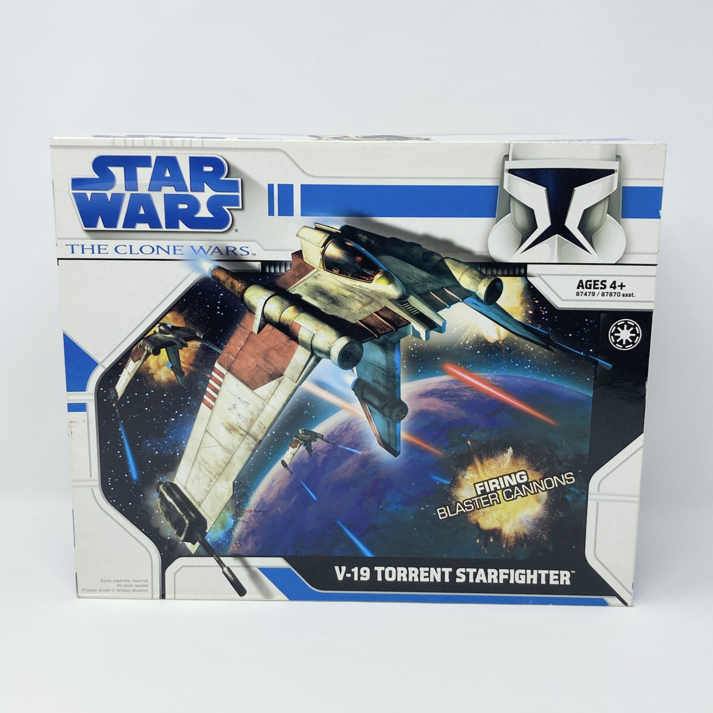 Star Wars The Clone Wars V 19 Torrent Starfighter With Firing Blaster Cannons Walmart Com