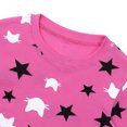 thumbnail image 5 of NIPAXO Girls Pajamas Set Long Sleeve Cat Face and Star Print Thermal Top and Matching Pants Sleepwear for Kids, 5 of 8