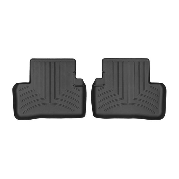 WeatherTech Custom Fit FloorLiners compatible with Mercedes AMG E 43, E-Class Sedan, E-Class, E-Class Wagon, AMG E 53 Sedan, AMG E 63 S Sedan - 2nd Row (2-Piece Liner), Black