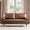Dark Brown-70", variant on Koby Home 70" Loveseat Sofa with Wood Frame, Mid Century Modern Couch 2 Seater, Faux Leather Love Seat for Small Spaces Brown