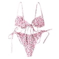 thumbnail image 1 of Conjunto de bikini de vendaje con estampado de mujer Push-Up Split Traje de baño Ropa de playa Traje de baño Fridja  nalpqowj19664, 1 of 6
