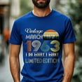 thumbnail image 2 of Vintage March 1963 T-Shirt - Retro Style Birthday Tee for Men - Meaningful Birthday Gift for March Born, 2 of 4