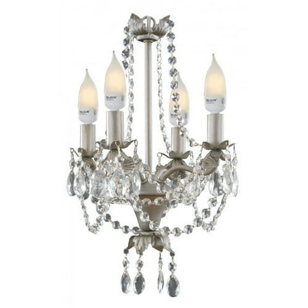 14.4" Mini Silver Chandelier