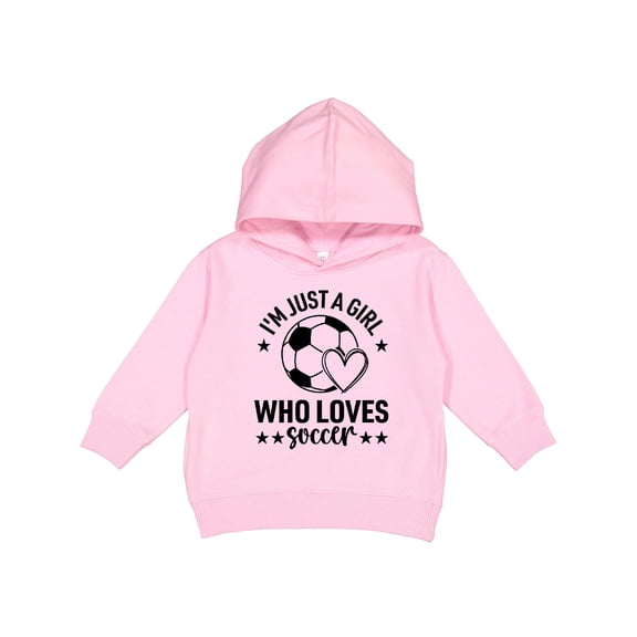Inktastic Just a Girl Who Loves Soccer Toddler Hoodie