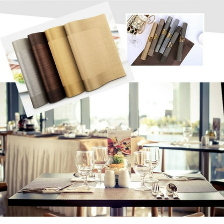Placemat Pads - CUH PVC Table Insulation Mats Kitchen Dining Table Pad Heat Insulated Anti-Slip Placemats Mats