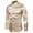 Khaki, variant on Fesfesfes Long Sleeve Shirt Mens High Quality Casual Glossy Long-Sleeved Lapel Shirt Under $10