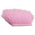 thumbnail image 1 of JUNWELL 1 Yard Dyed Ostrich Feather Fringe Trim Ribbon Embellishment Cream, 1 of 8