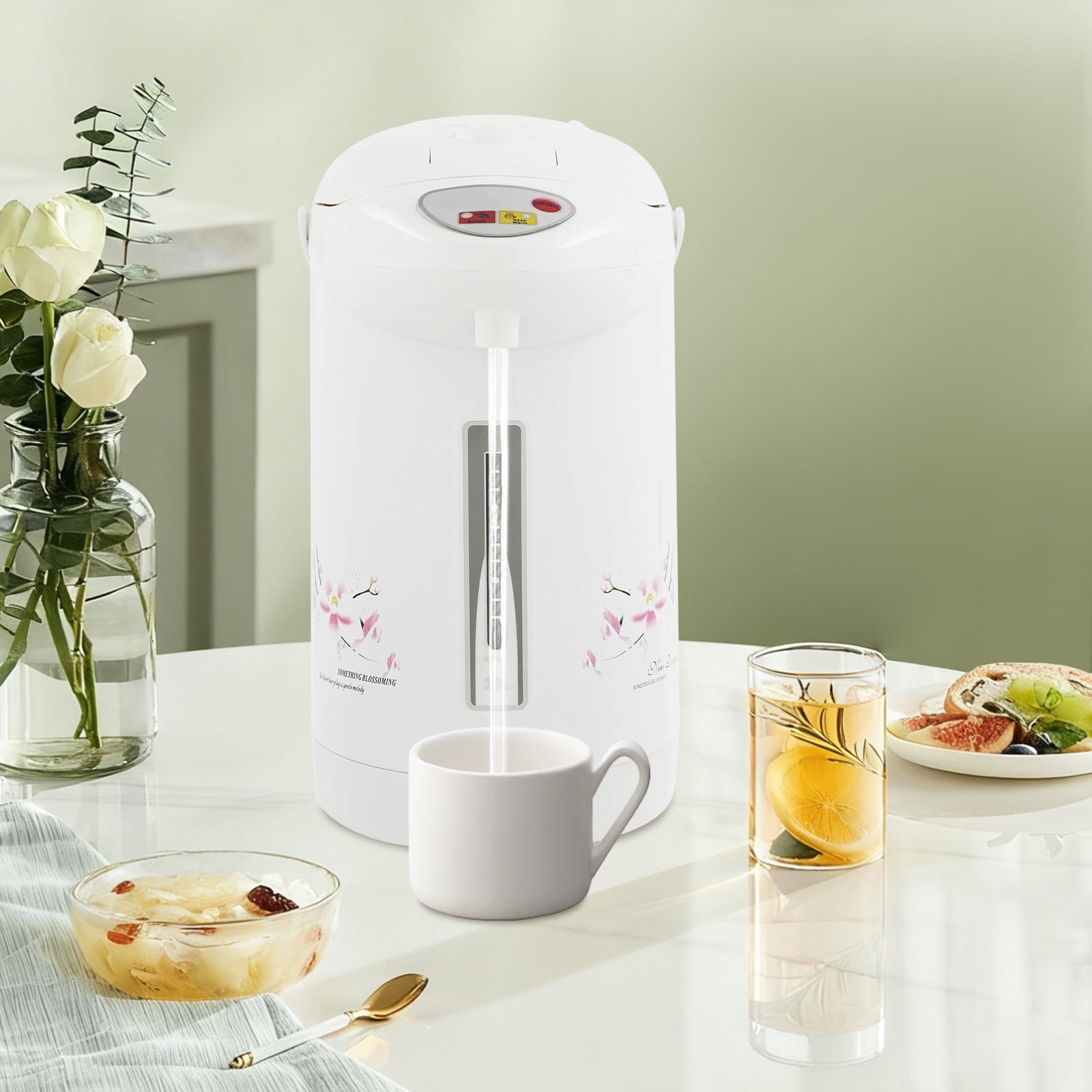 3L Electric Kettle, 750W Fast Boiling with Auto Insulation, 304 Stainless Steel and PP Construction, Three Dispensing Modes, Ideal for Home, Office, and Cafes