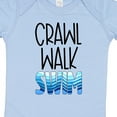 thumbnail image 4 of Inktastic Crawl Walk Swim Wave Design Boys or Girls Baby Bodysuit, 4 of 5