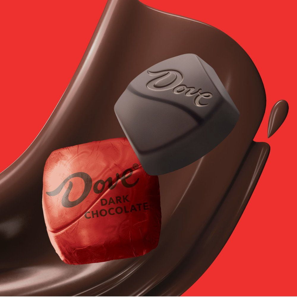 Pack of 2 - Dove Promises Valentines Day Dark Chocolate Candy Gifts, 14.08 Oz Bag