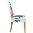 thumbnail image 3 of ZHANZZK Gold Jewelry Anchor with Morpho Butterflies Stretch Chair Cover Protector Seat Slipcover for Dining Room Hotel Wedding Party Set of 6, 3 of 6