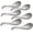 Gray, variant on Soup Spoons Set of 6, 6.5 Inch Vintage Ceramic Chinese Deep Soup Spoons, Korean Style Asian Tablespoons with Deep Hook Design for Ramen, Rice & Noodles