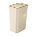 thumbnail image 3 of Luzkey Rectangular Dustbin Trash Can with Lid Kitchen Wastebasket Narrow Garbage Can for Bedroom Craft Room Laundry Room Garage Home 10L, 3 of 8