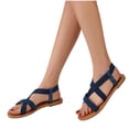 thumbnail image 4 of Sandalias de mujer de verano Calzado casual Sandalias casuales de mujer de color sólido Wmkox8yii nm5204, 4 of 4