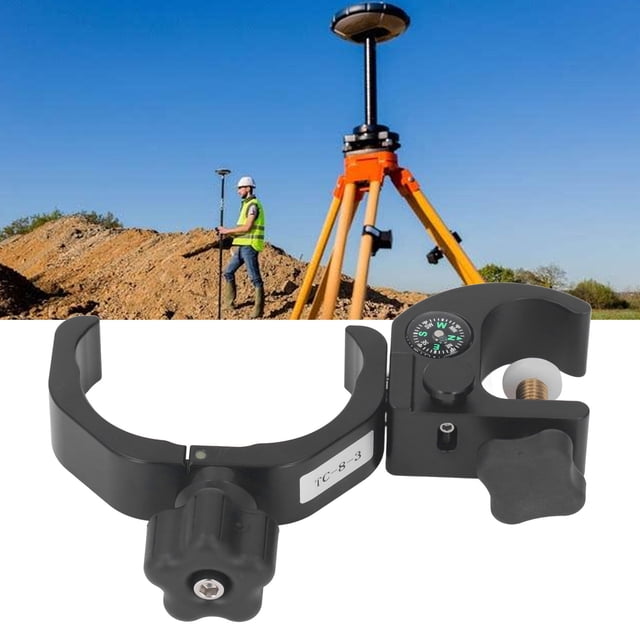 Support de Poteau, Aluminium Anodisé Support de Collecteur Stable Universel Résistant à l'Usure Portable pour RTK